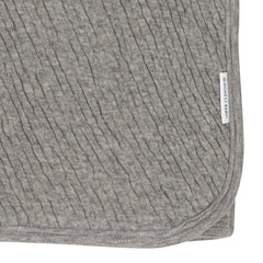 Organic Cotton Matelassé Reversible Receiving Blanket
