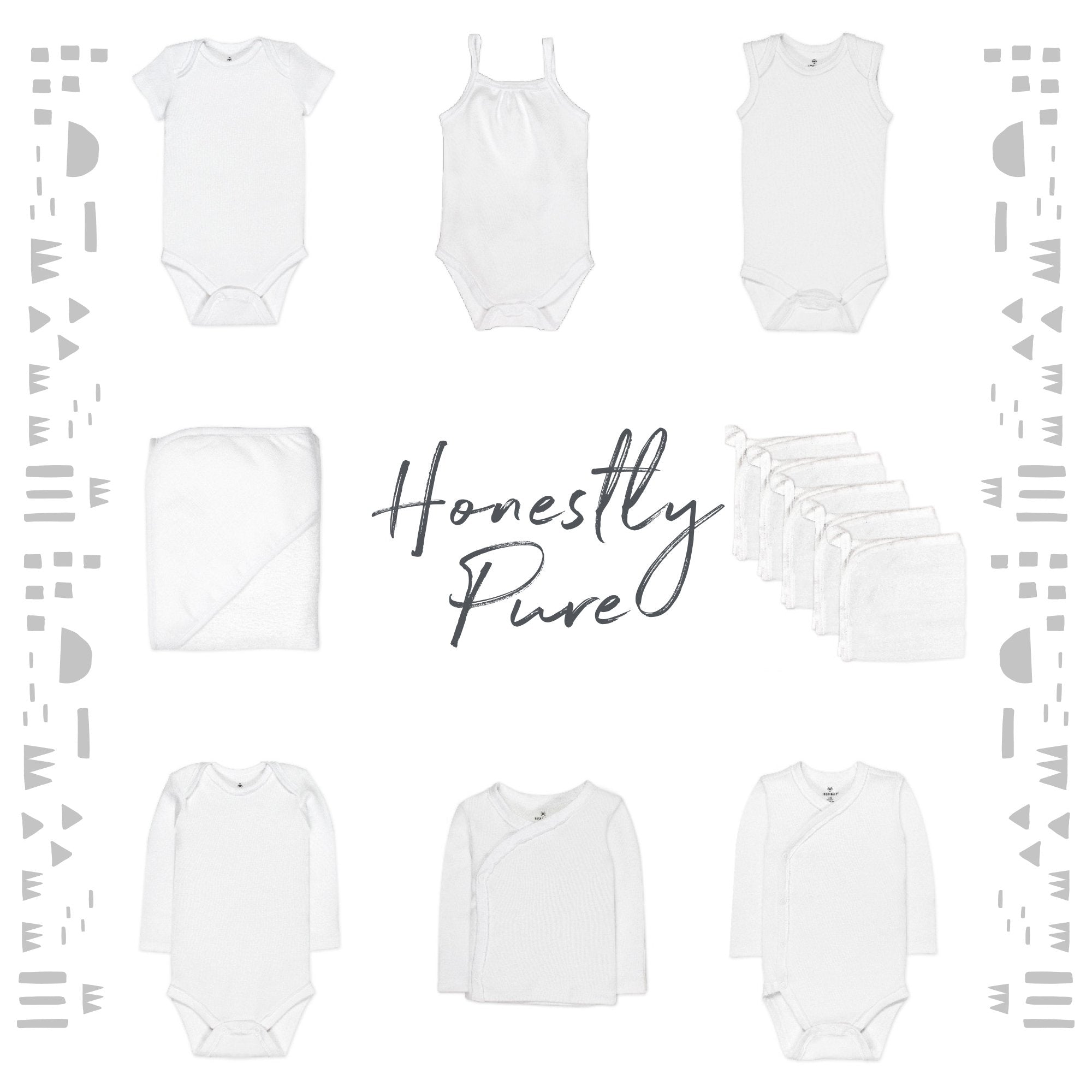 5-Pack Organic Cotton Short Sleeve Bodysuits