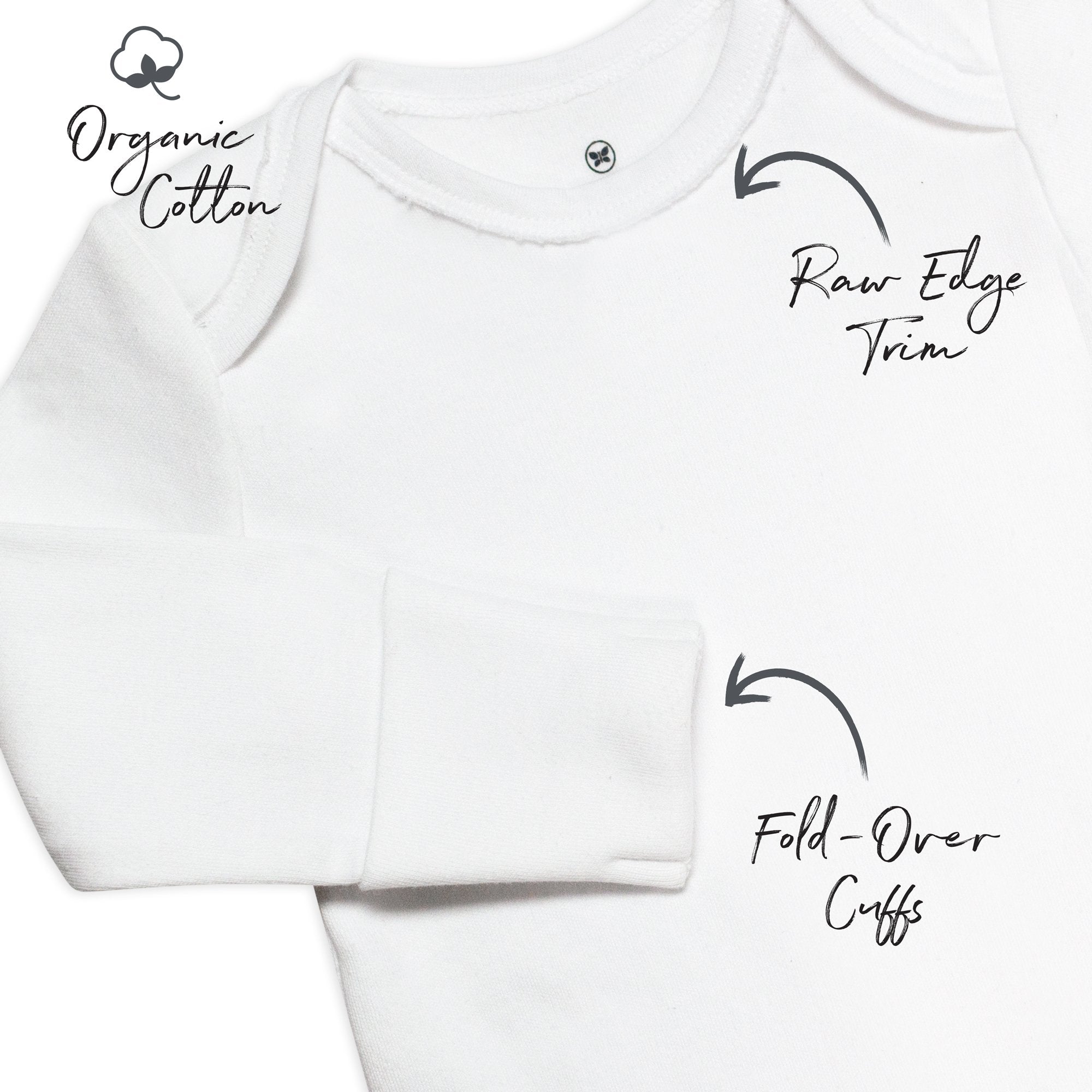 5-Pack Organic Cotton Long Sleeve Bodysuits