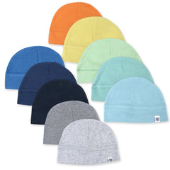 10-Pack Organic Cotton Caps