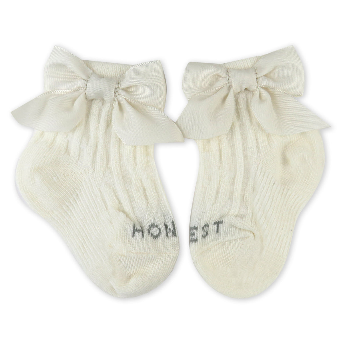 Cable Knit Sock with Bow
