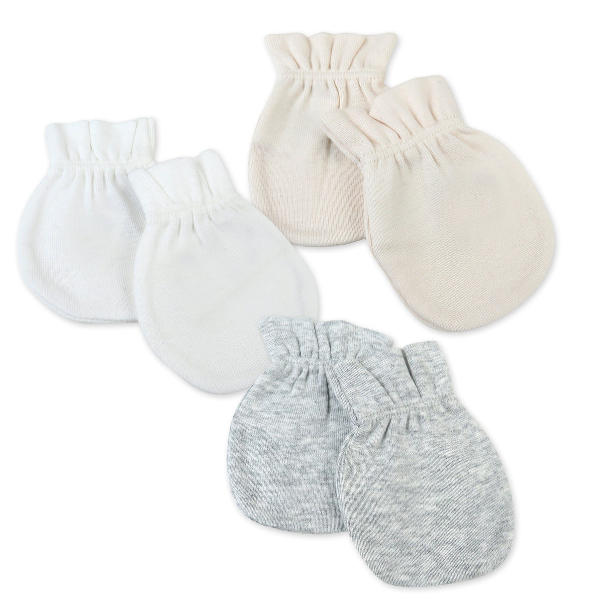 3-Pack Organic Cotton Mitts