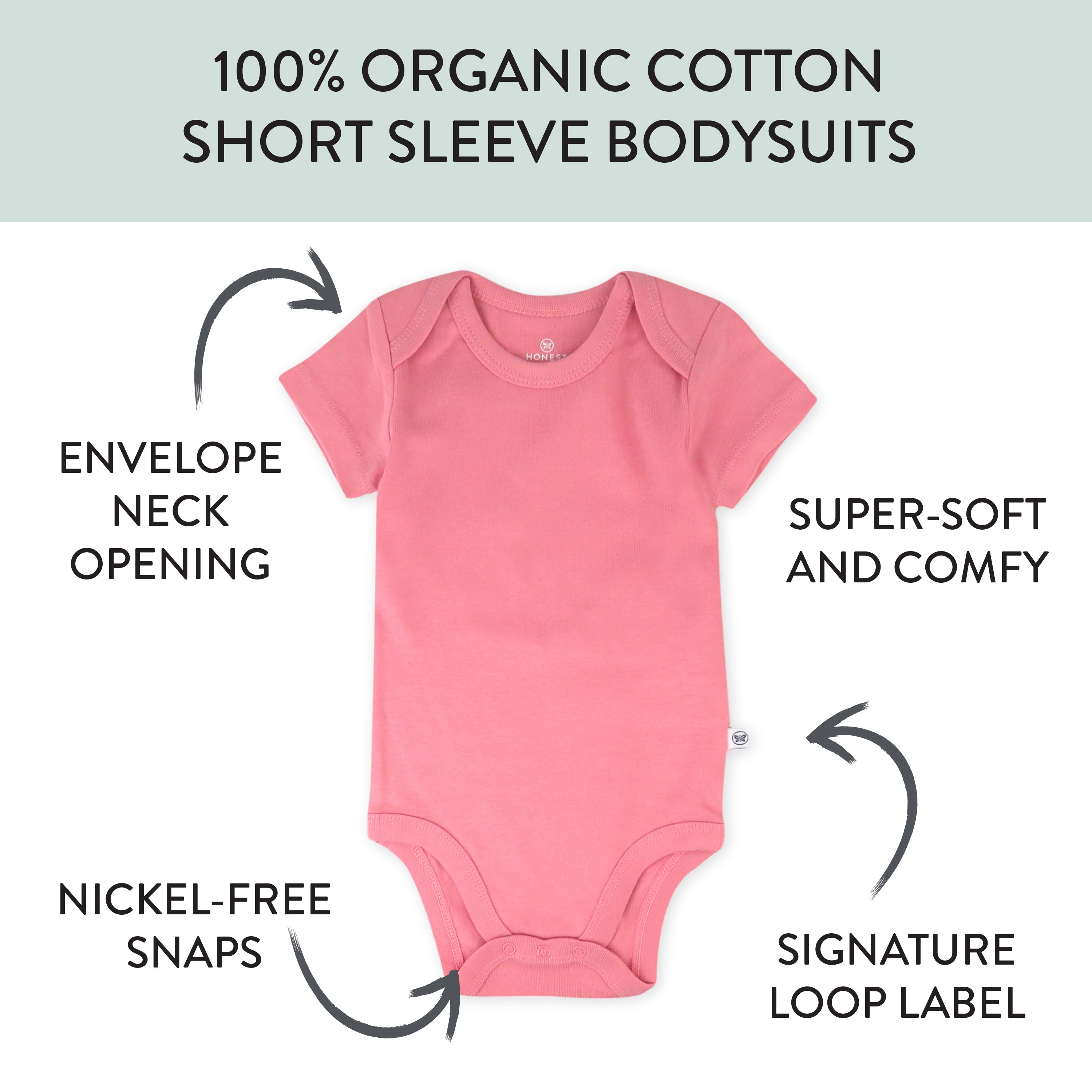 20-Pack Organic Cotton Short Sleeve Bodysuit & Sock Bundle