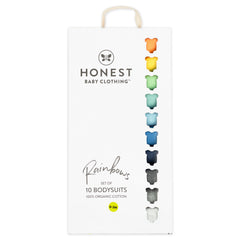 10-Pack HAPPY DAYS Rainbow Short Sleeve Bodysuits Gift Set
