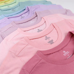 20-Pack Organic Cotton Short Sleeve T-Shirts Bundle