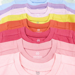 20-Pack Organic Cotton Short Sleeve T-Shirts Bundle
