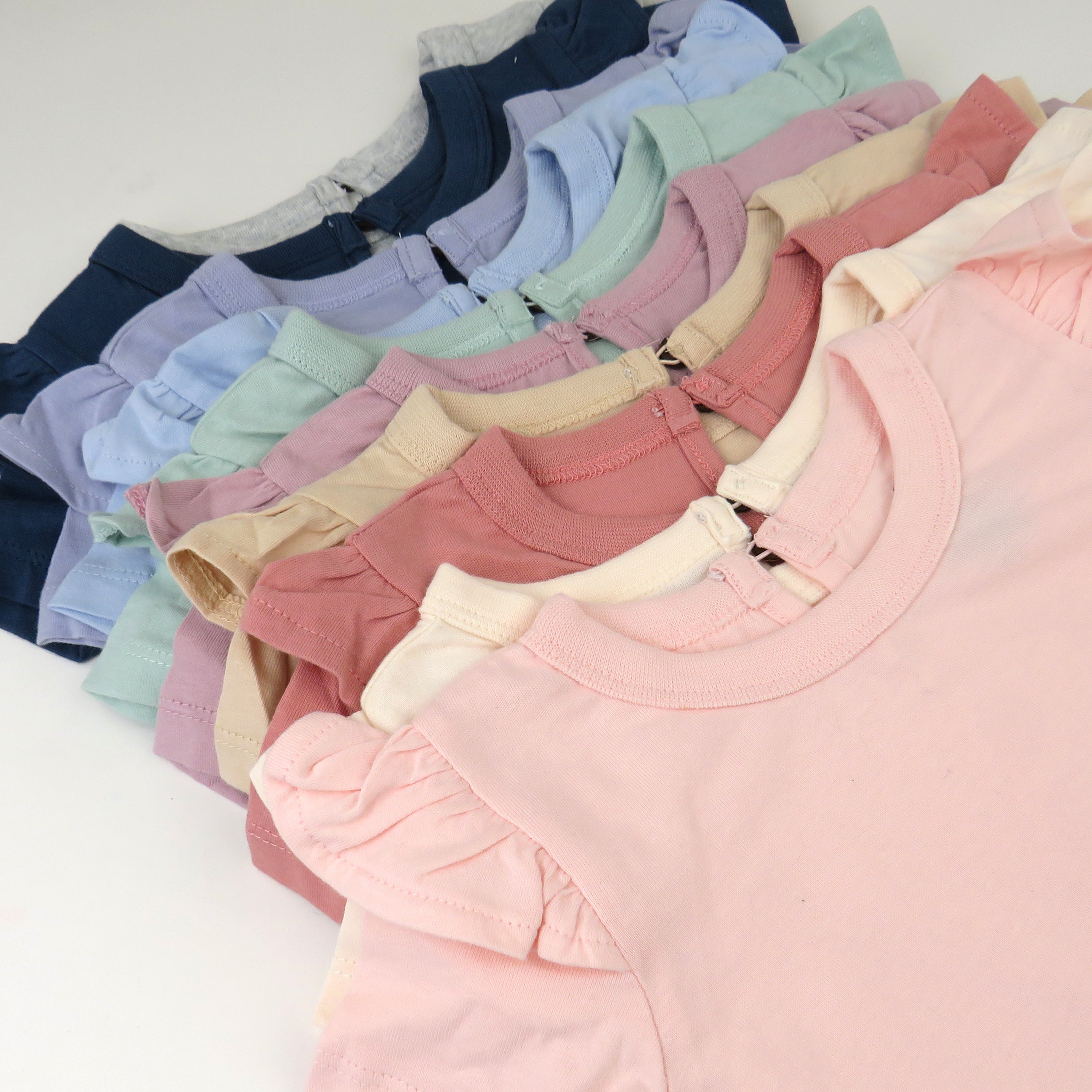 10-Pack Organic Cotton Short Sleeve Bodysuits