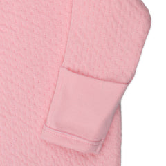 Organic Cotton Matelassé Side-Snap Coverall