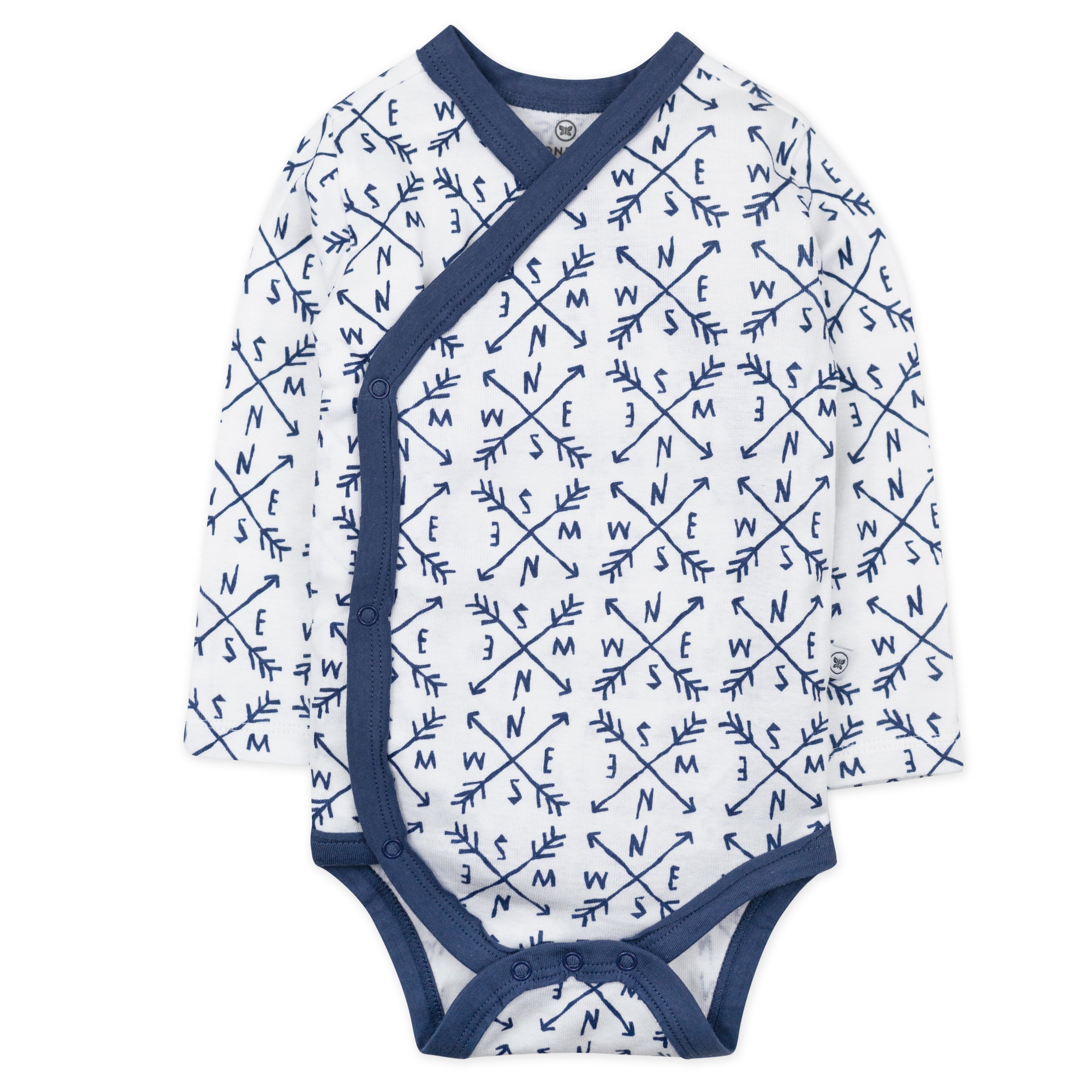 3-Pack Organic Cotton Long Sleeve Side-Snap Bodysuits