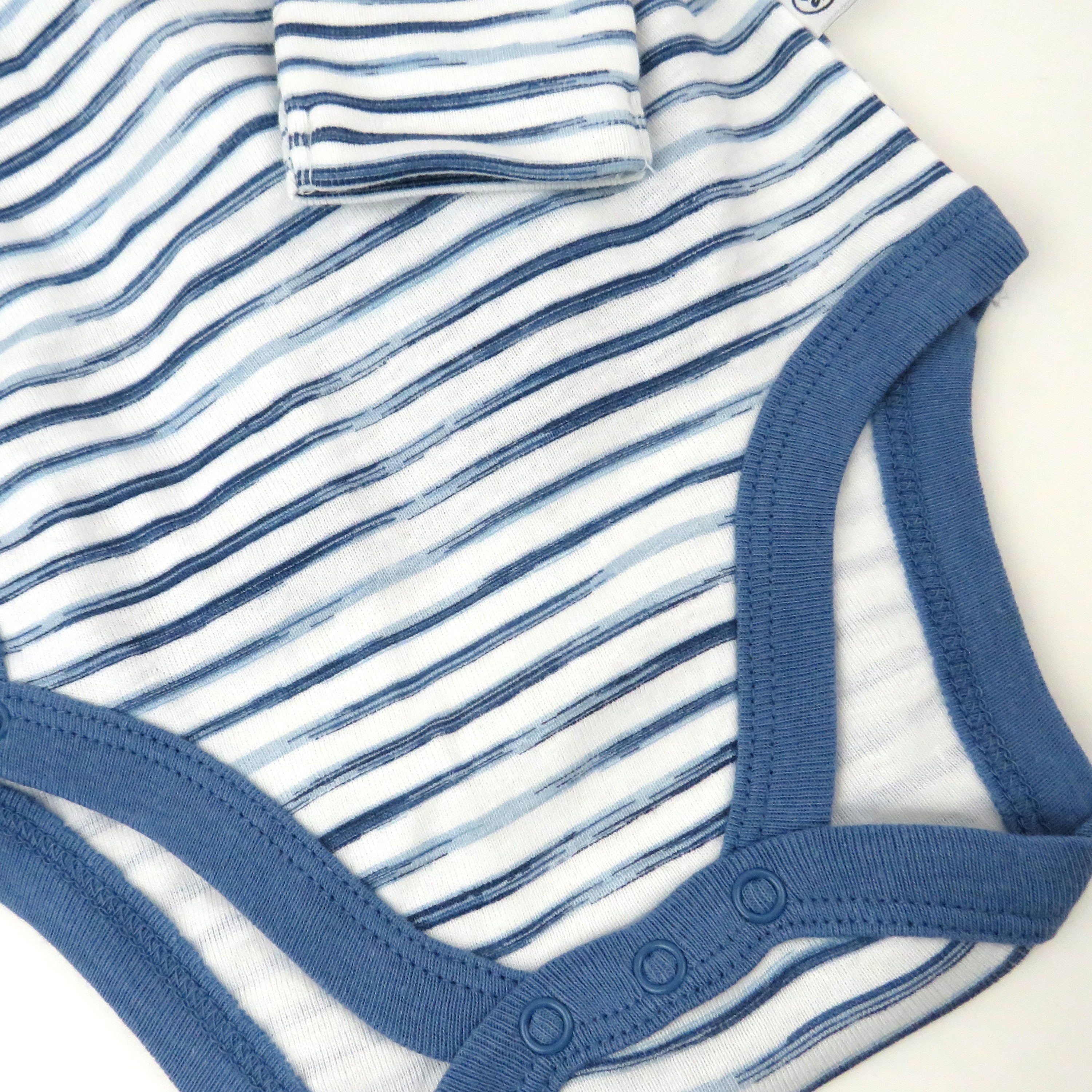 3-Pack Organic Cotton Long Sleeve Side-Snap Bodysuits