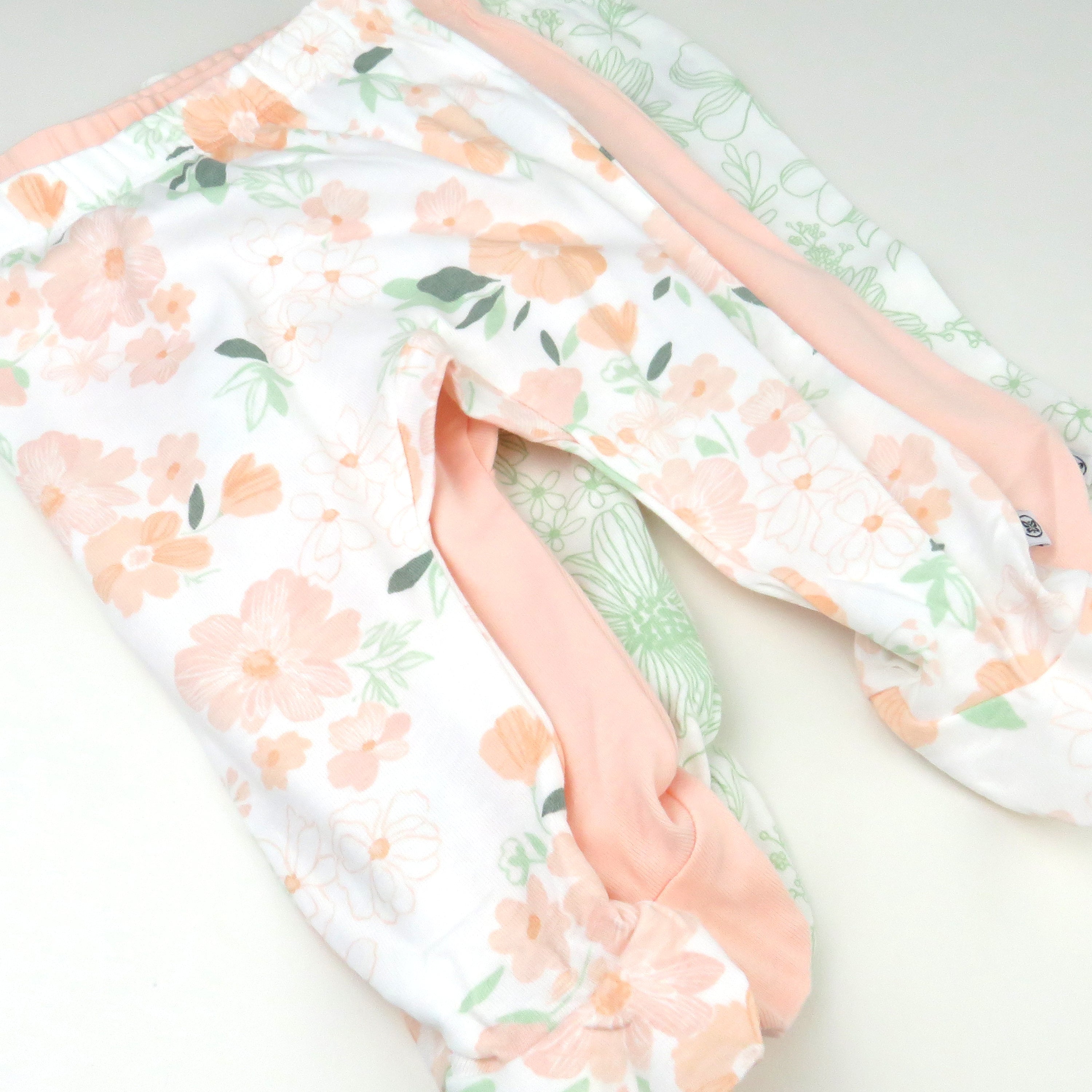 3-Pack Organic Cotton Footed Pants