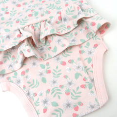 3-Pack Organic Cotton Sleeveless Bodysuit with Ruffles