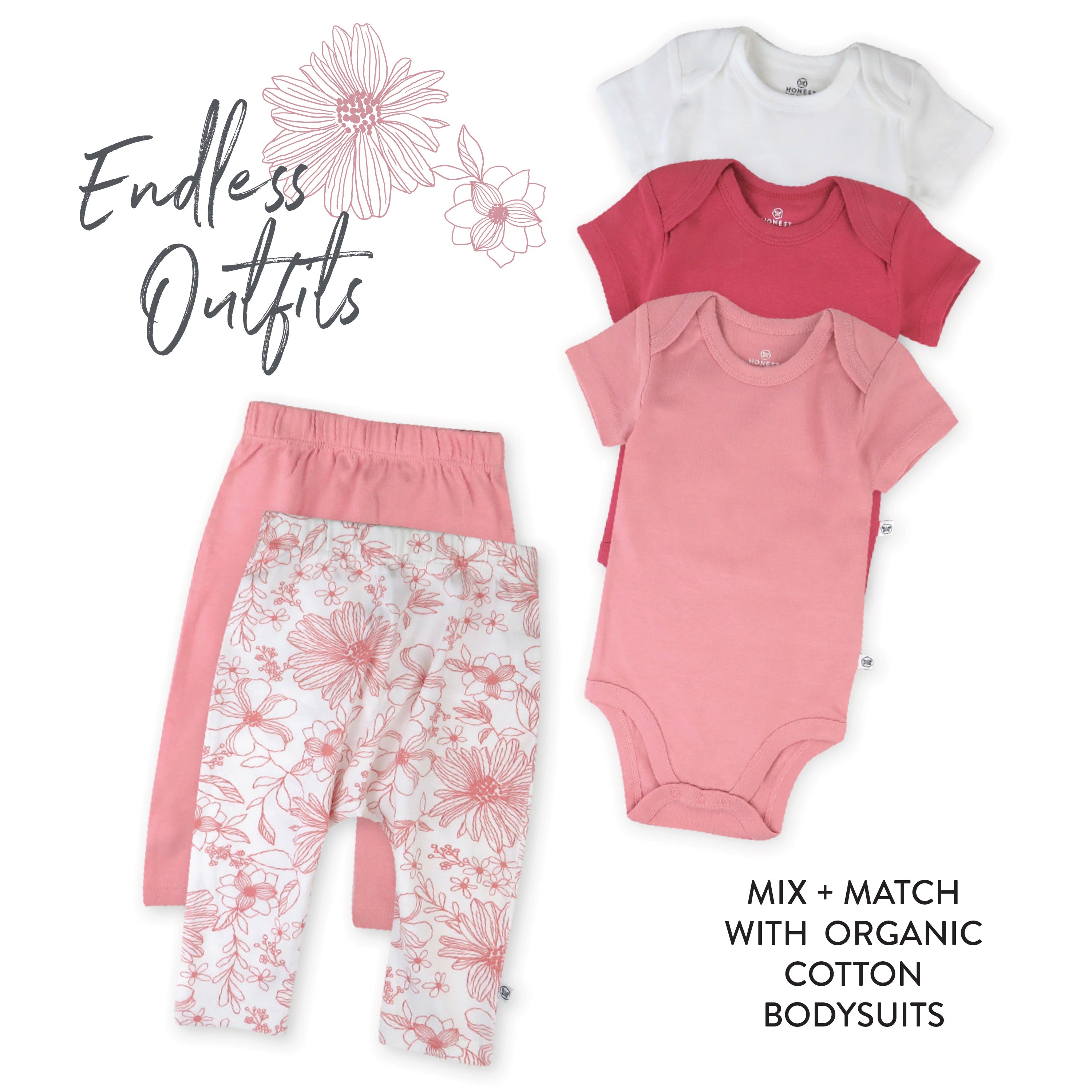 4-Pack Organic Cotton Harem Pants