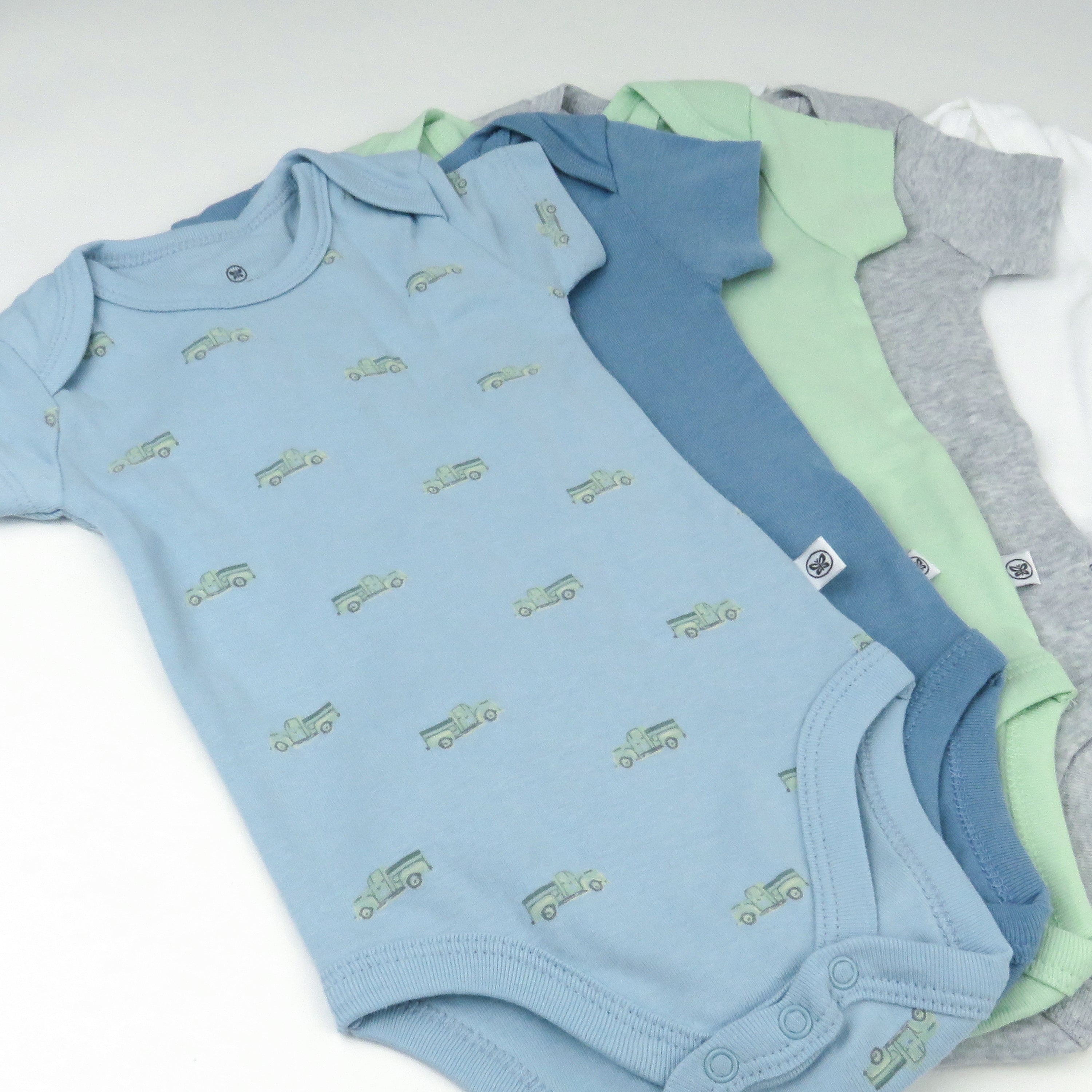 5-Pack Organic Cotton Short Sleeve Bodysuits