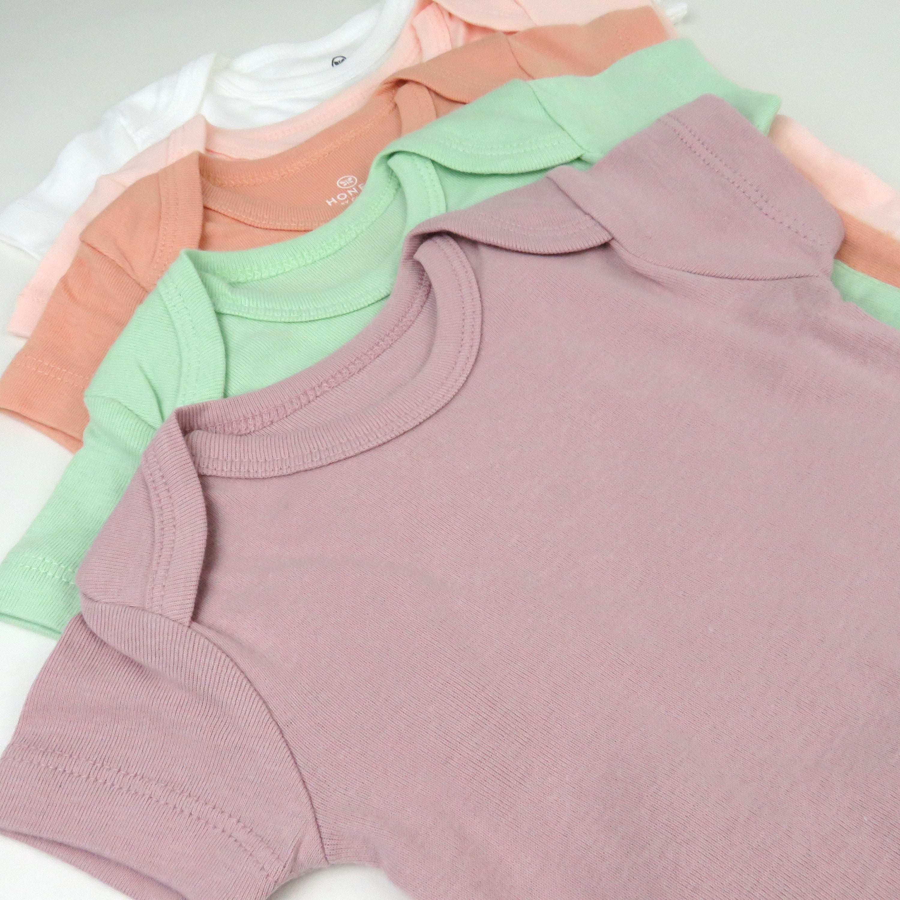 5-Pack Organic Cotton Short Sleeve Bodysuits