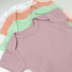 5-Pack Organic Cotton Short Sleeve Bodysuits