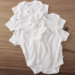 10-Pack Organic Cotton Short Sleeve Bodysuit & Sock Bundle
