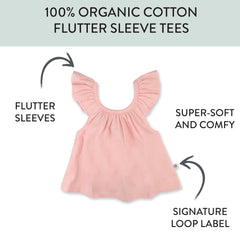 5-Pack Organic Cotton Girls' Short Sleeve T-Shirts