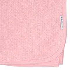 Organic Cotton Matelassé Reversible Receiving Blanket