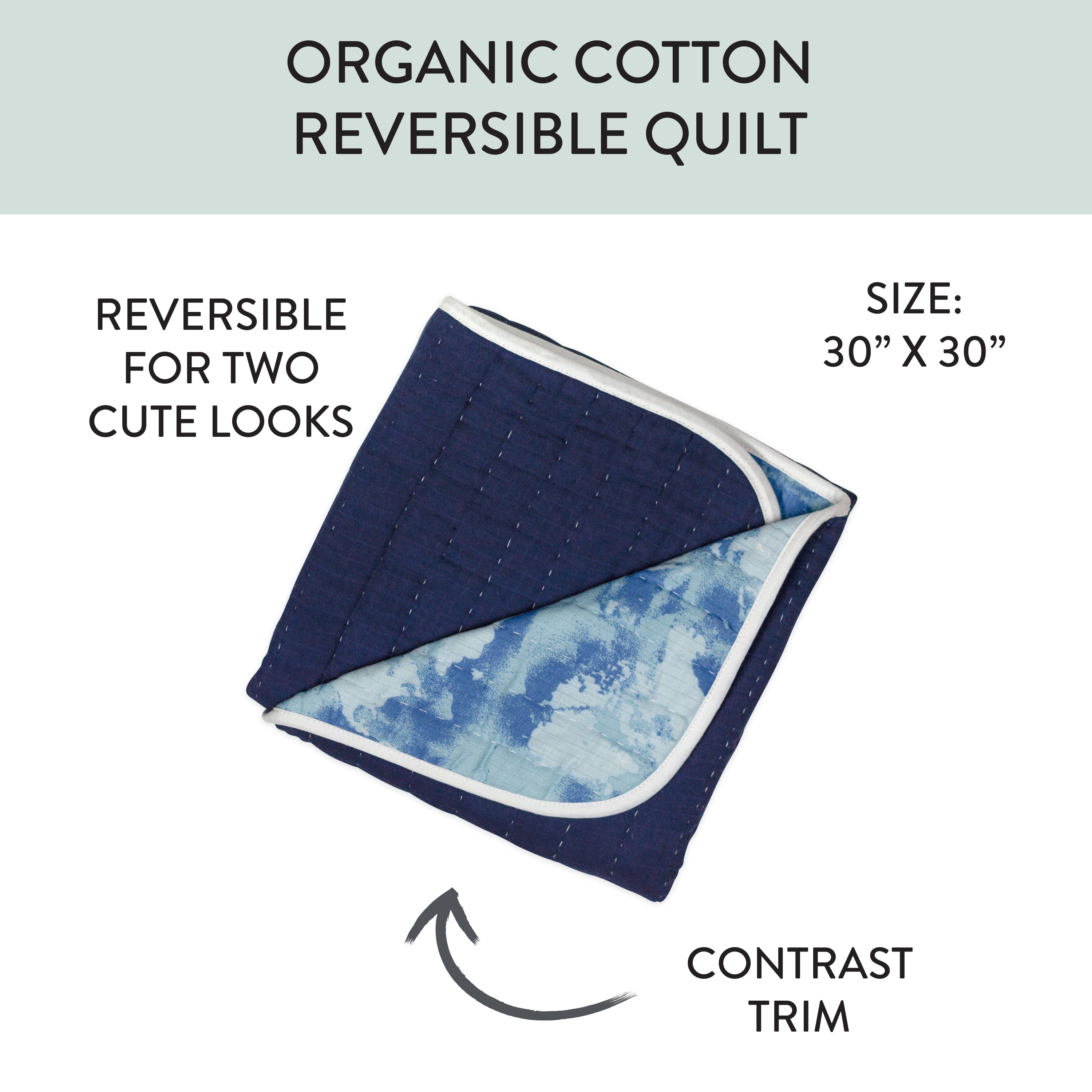 Organic Cotton Hand-Quilted Blanket