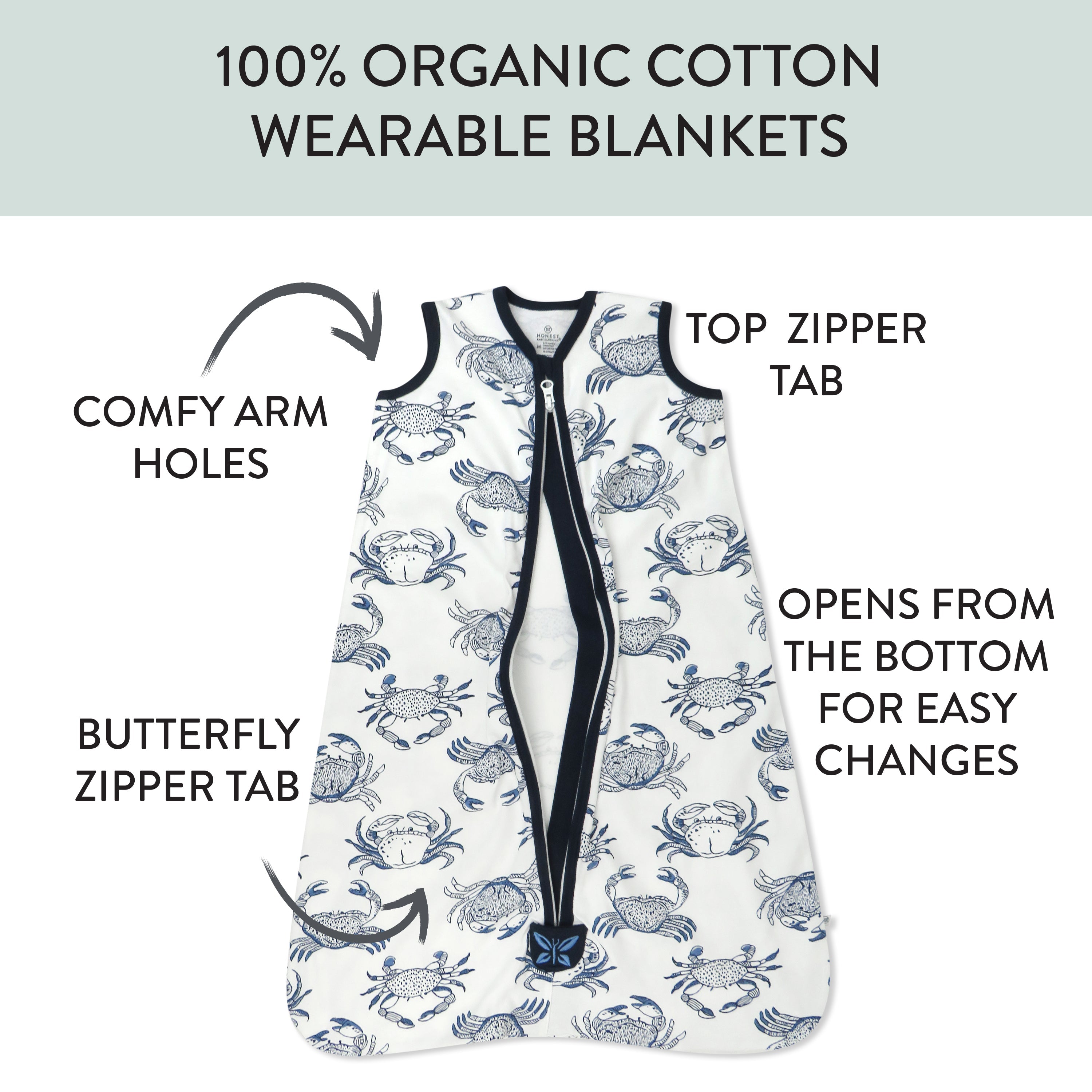 Organic Cotton Classic Wearable Blanket