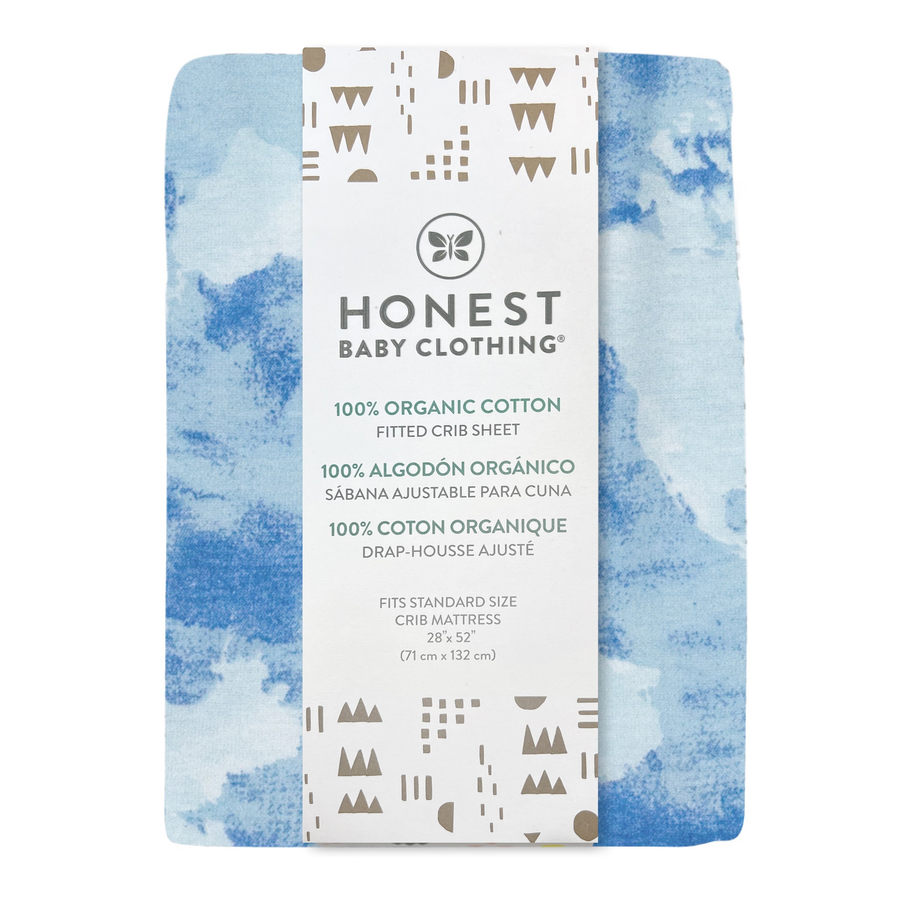 2-Pack Organic Cotton Fitted Crib Sheets