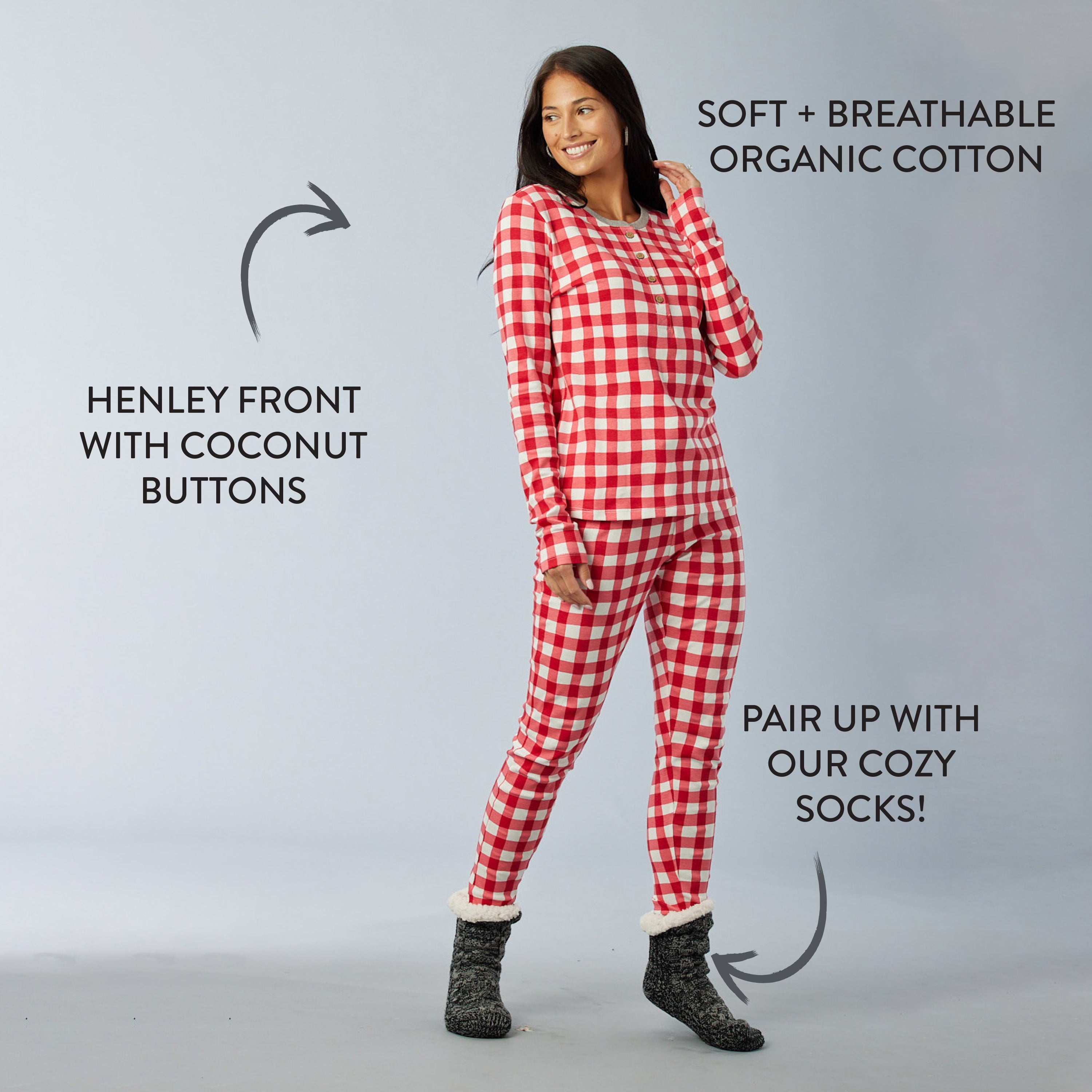 Organic Cotton Holiday Matching Family Pajamas