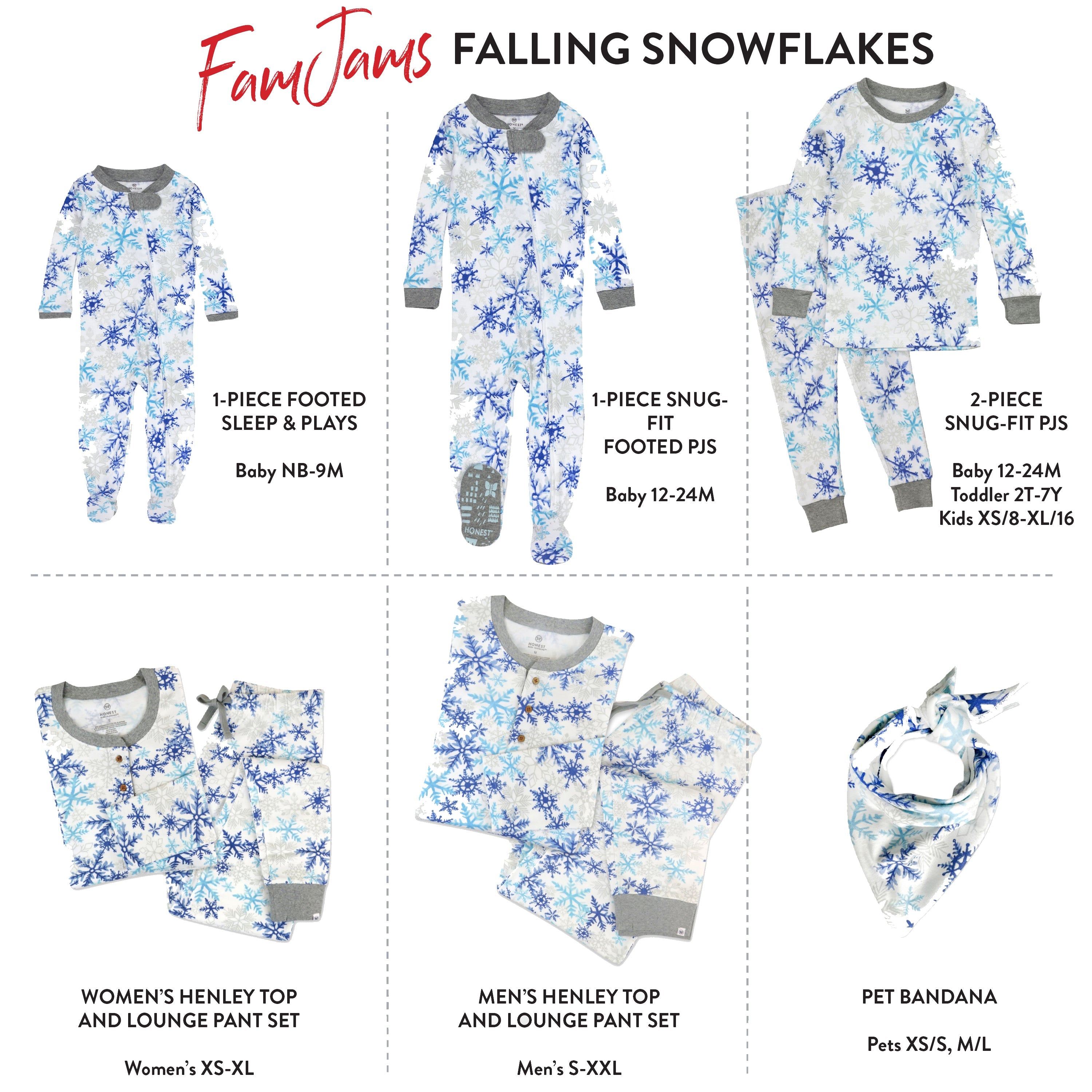 Organic Cotton Holiday Matching Family Pajamas