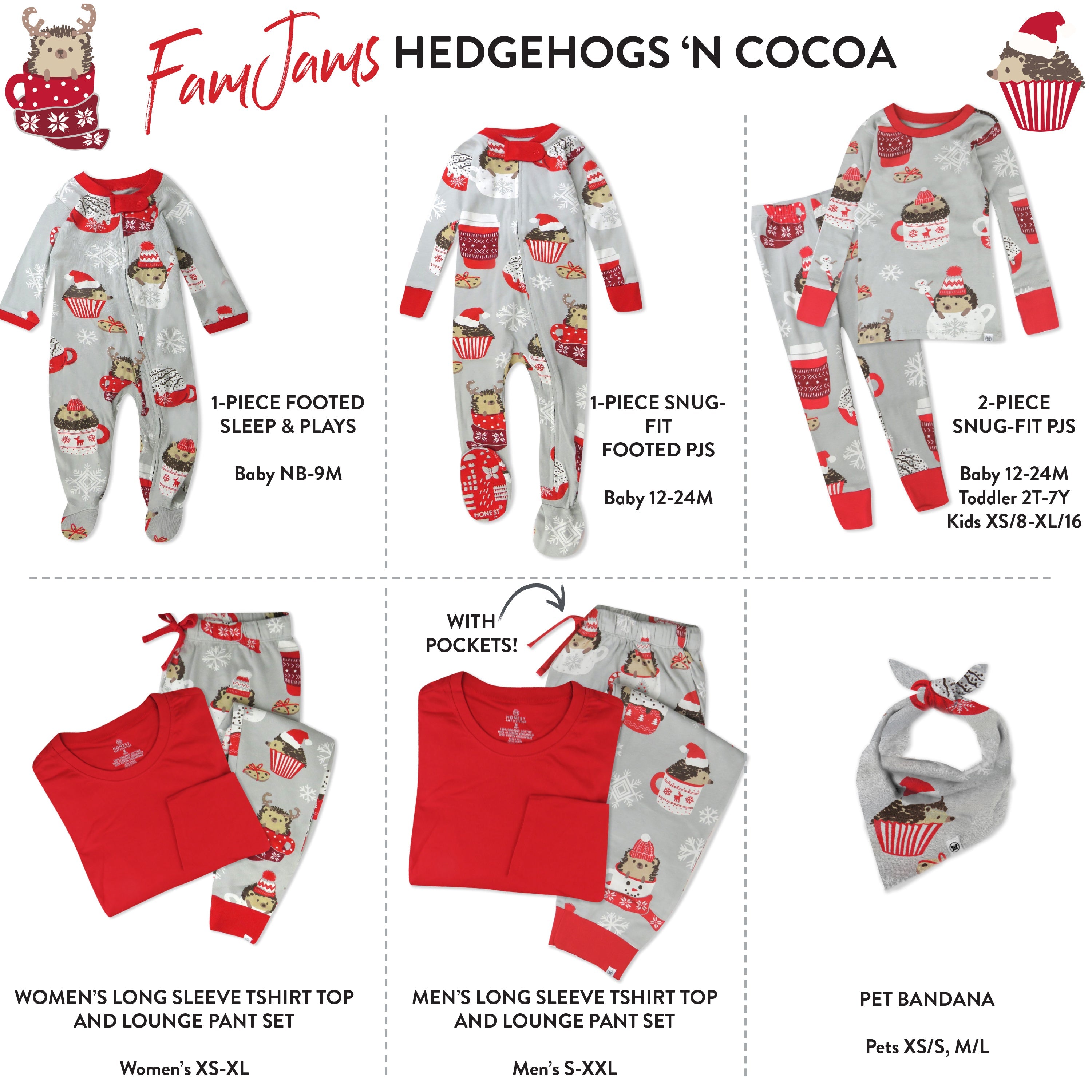 Organic Cotton Holiday Matching Family Pajamas