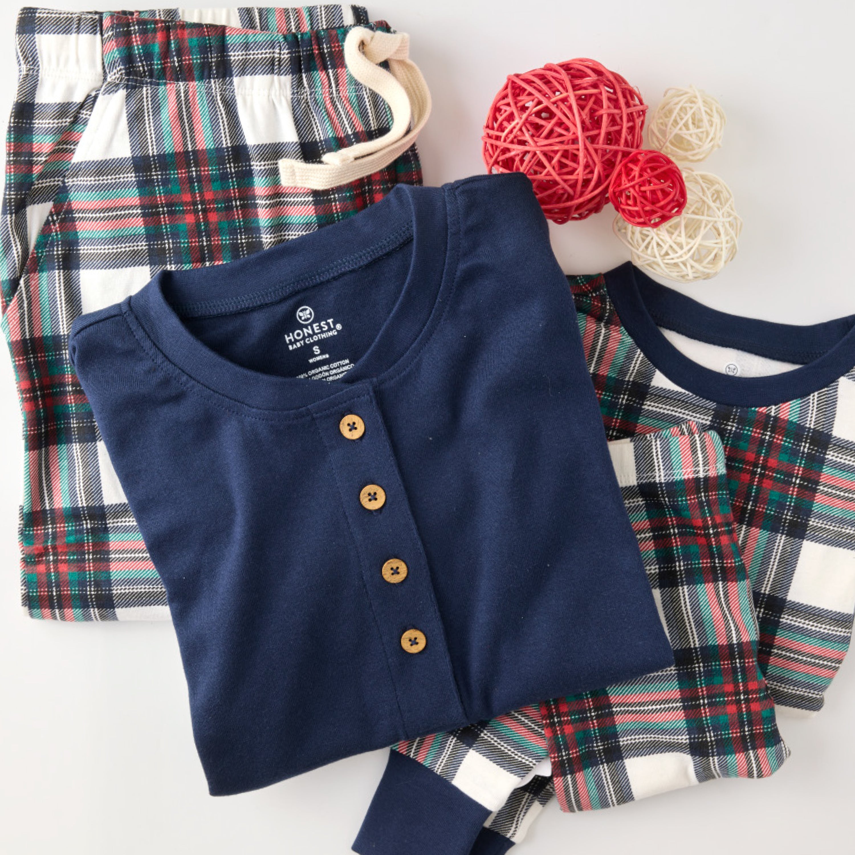 Organic Cotton Holiday Matching Family Pajamas