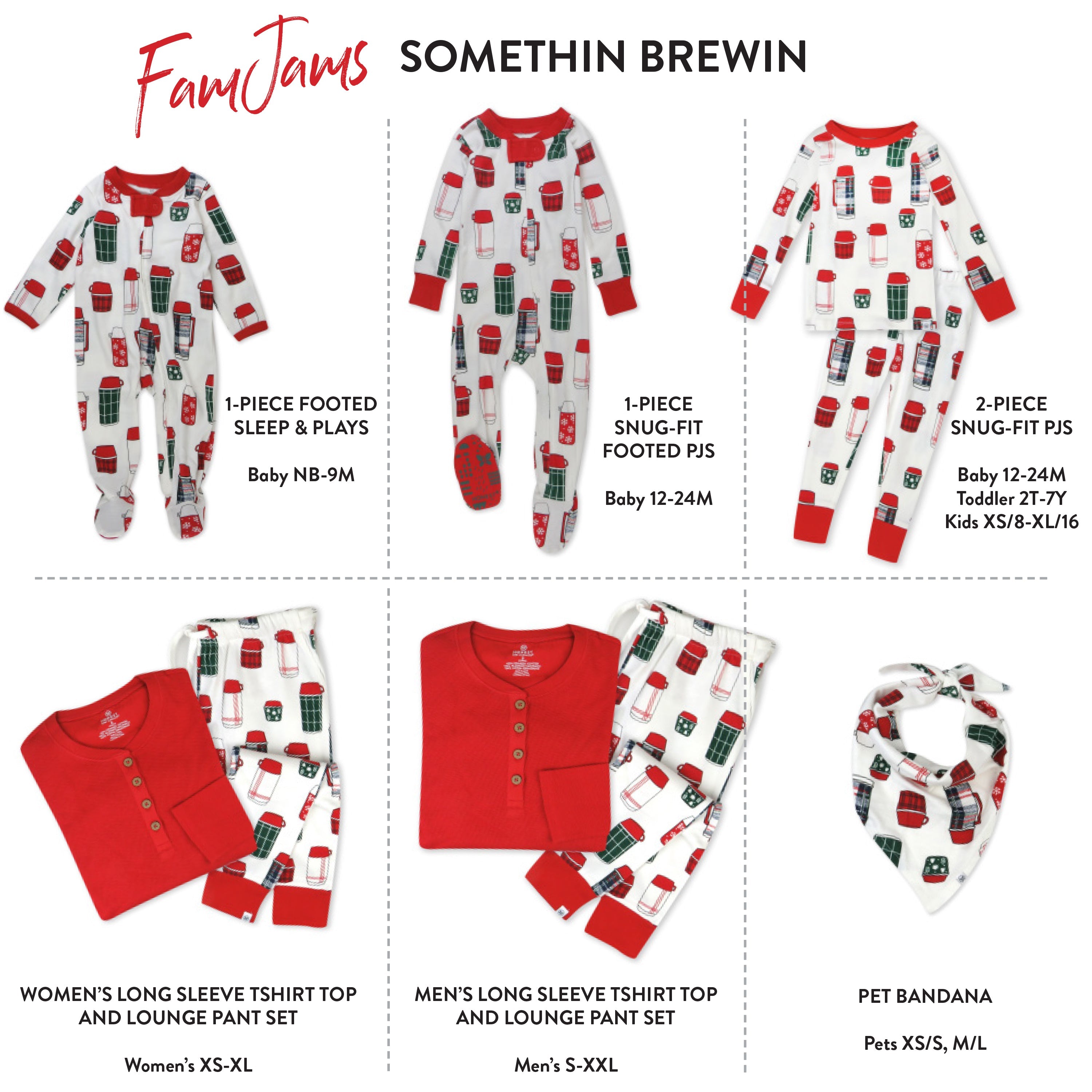 Organic Cotton Holiday Matching Family Pajamas