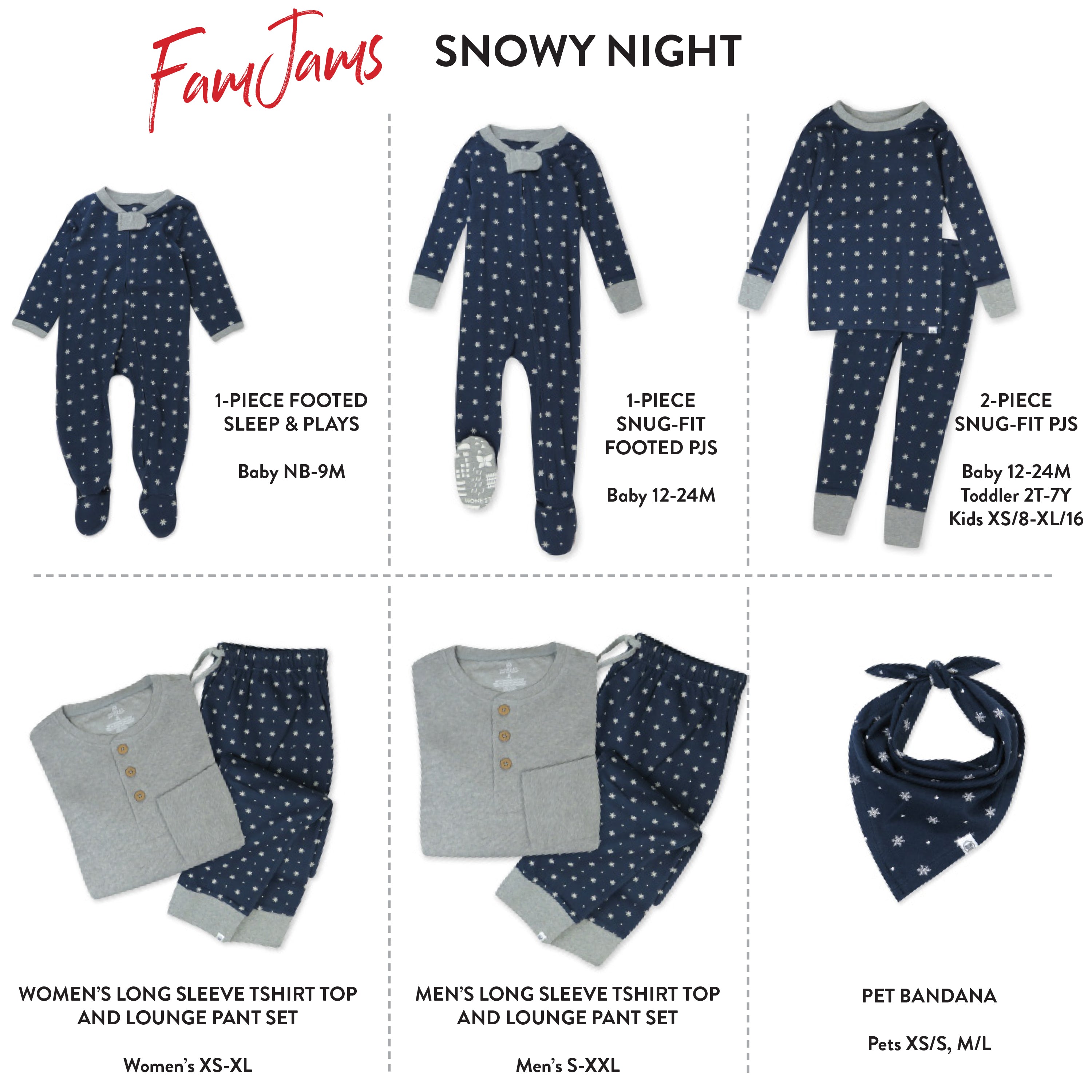 Organic Cotton Holiday Matching Family Pajamas