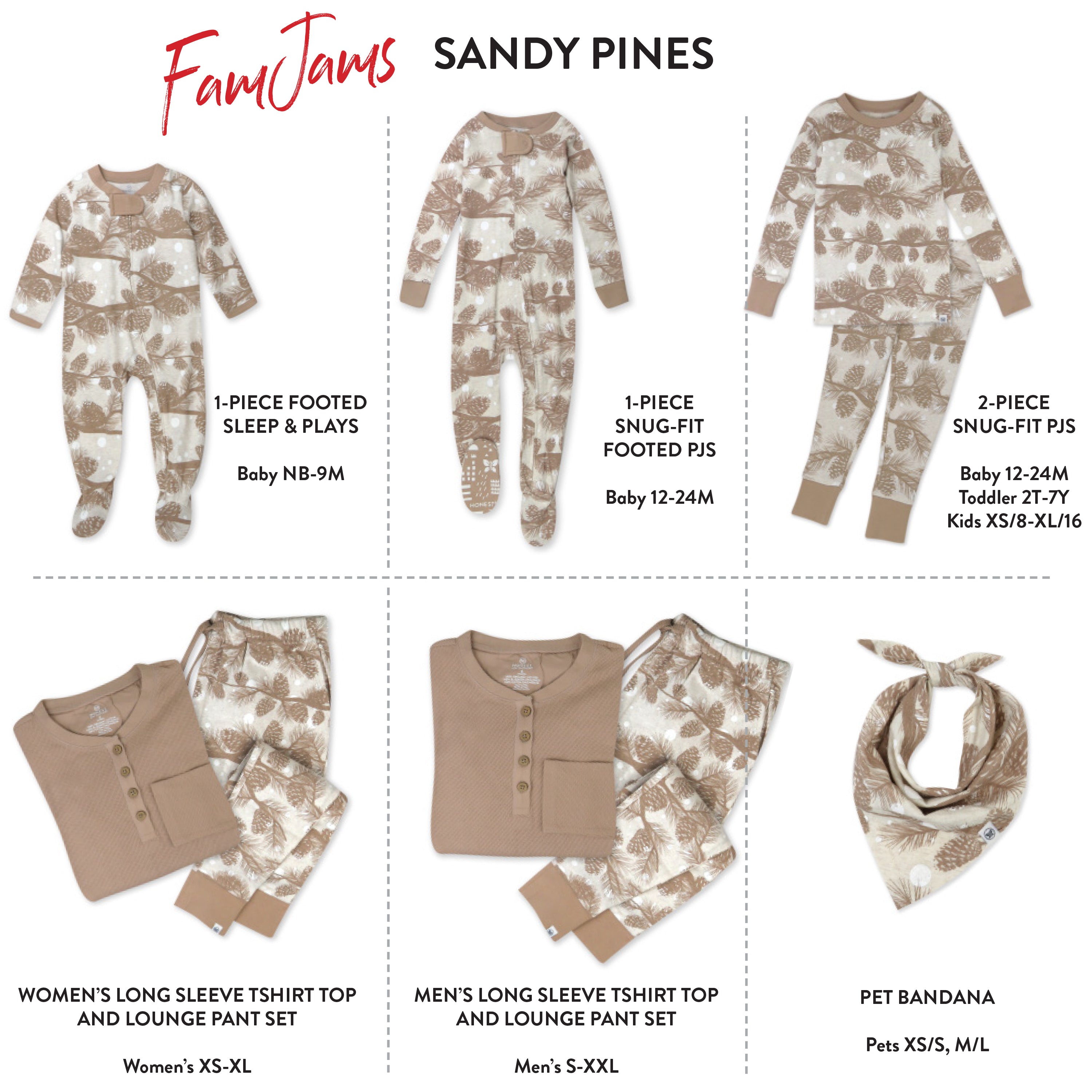 Organic Cotton Holiday Matching Family Pajamas
