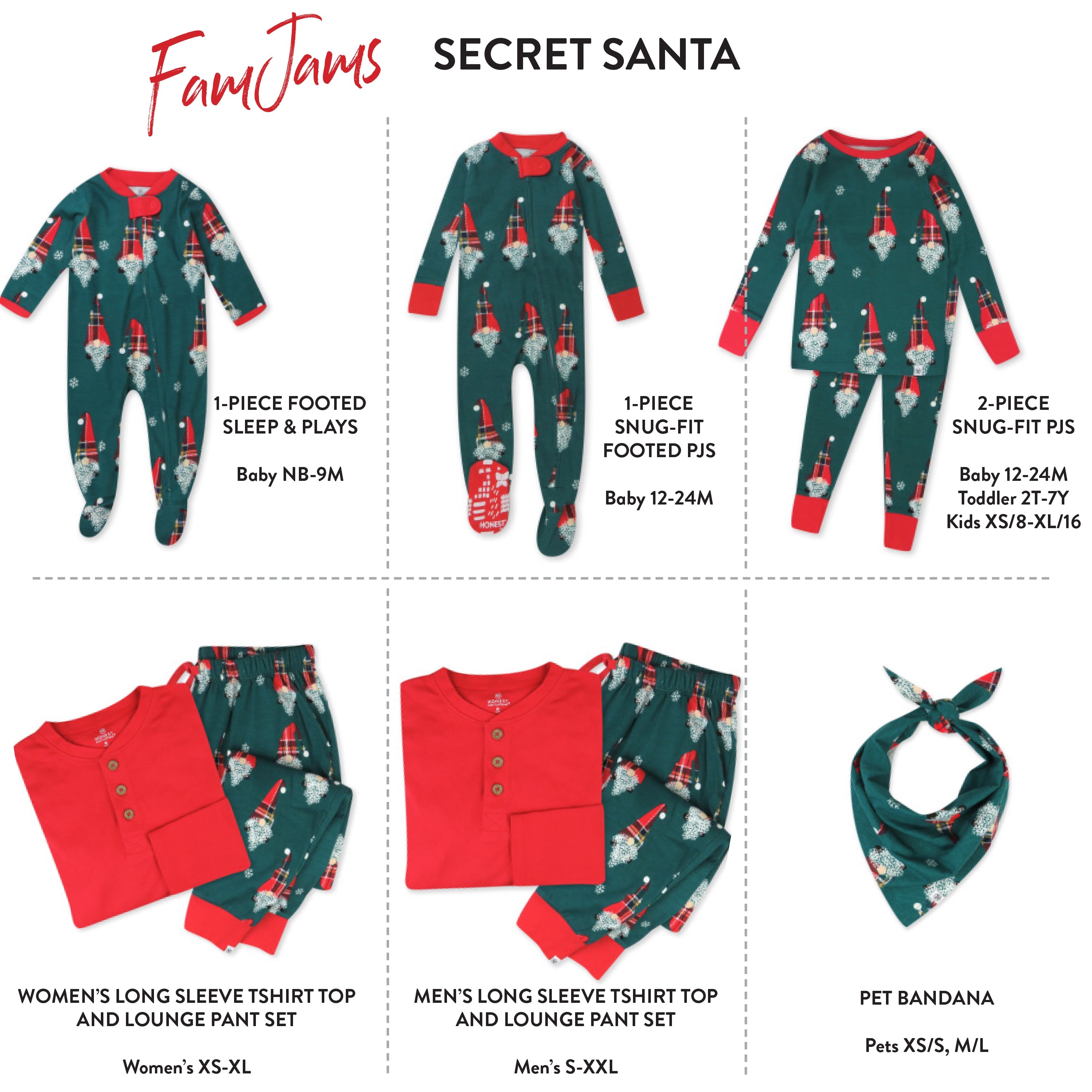 Organic Cotton Holiday Matching Family Pajamas