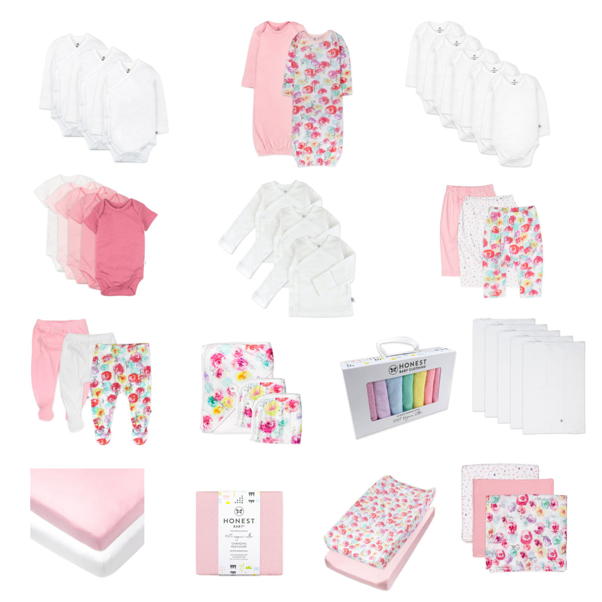 50-Piece OH BABY! Organic Cotton Essentials Gift Set