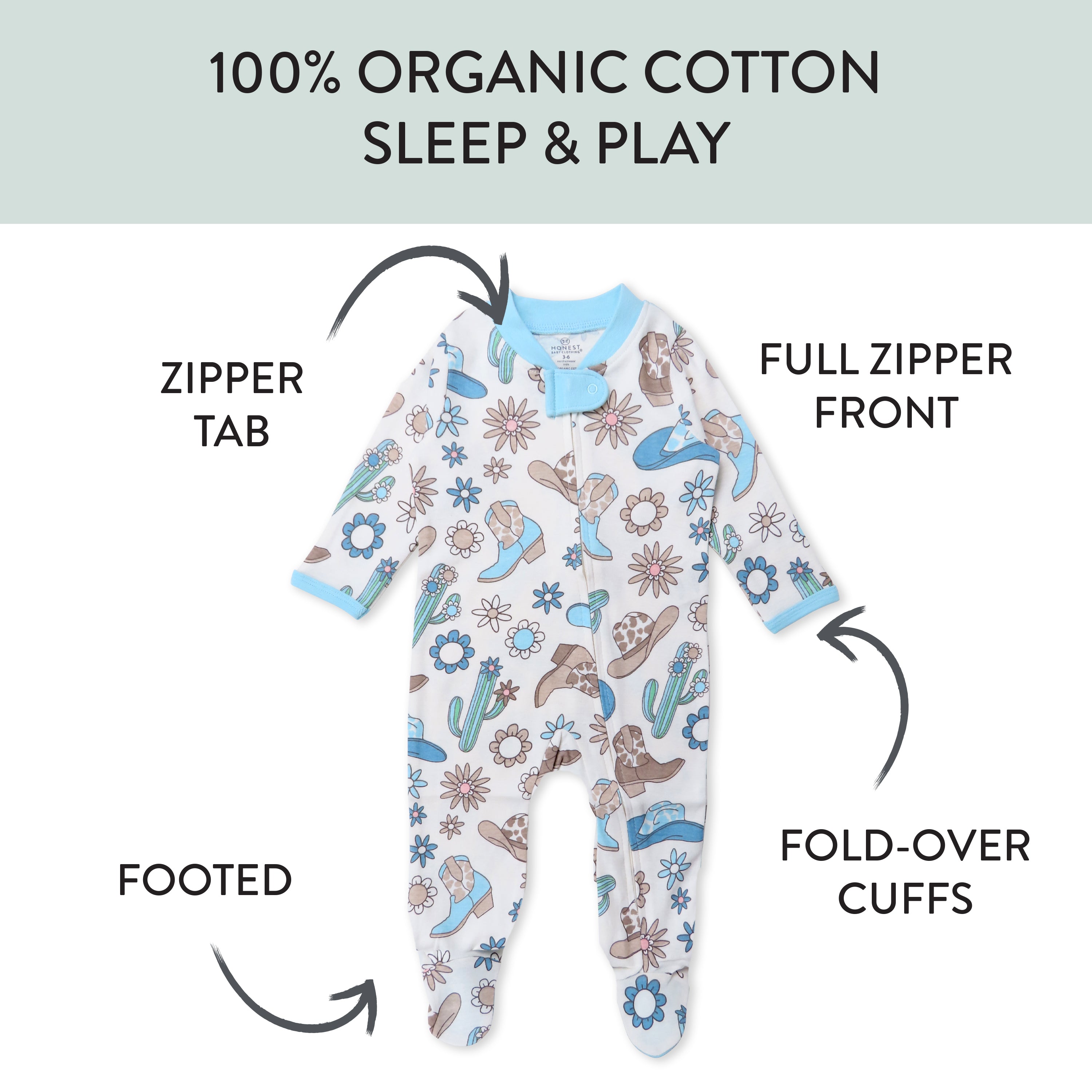 Organic Cotton Sleep & Plays