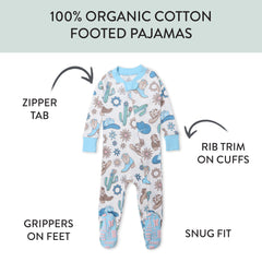 Organic Cotton Snug-Fit Footed Pajamas