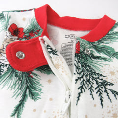 Organic Cotton Holiday Snug-Fit Footed Pajama