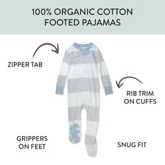Organic Cotton Snug-Fit Footed Pajamas