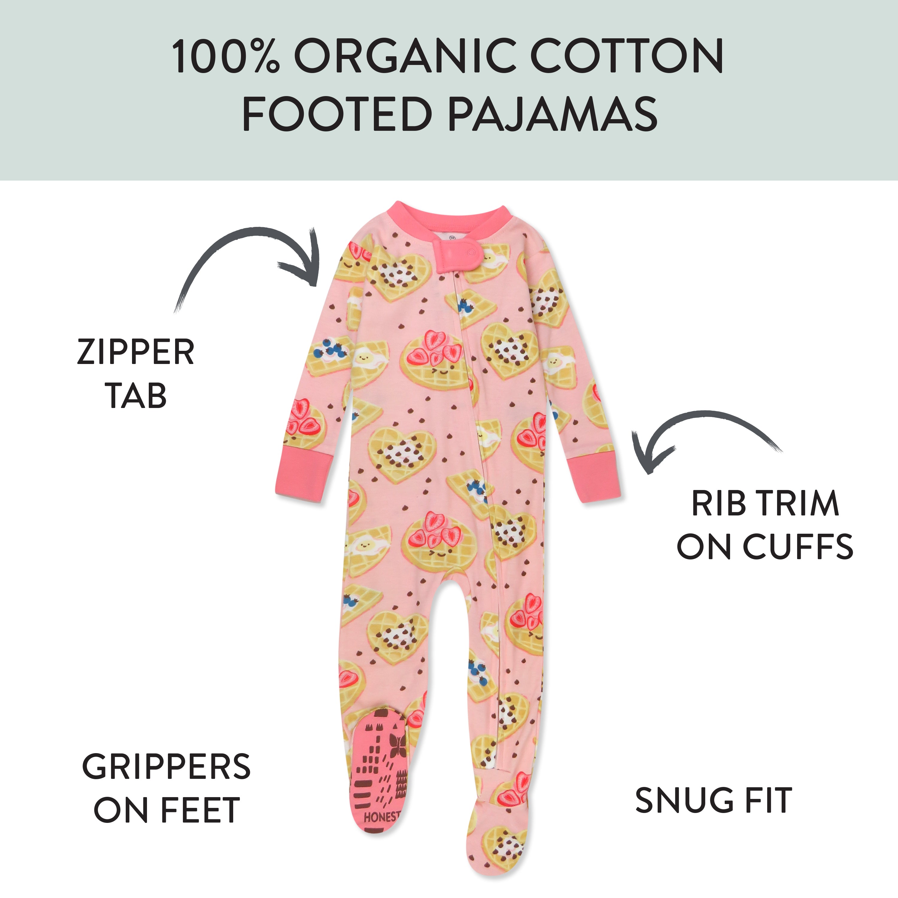 Organic Cotton Fun Foods Pajamas For Babies & Toddlers