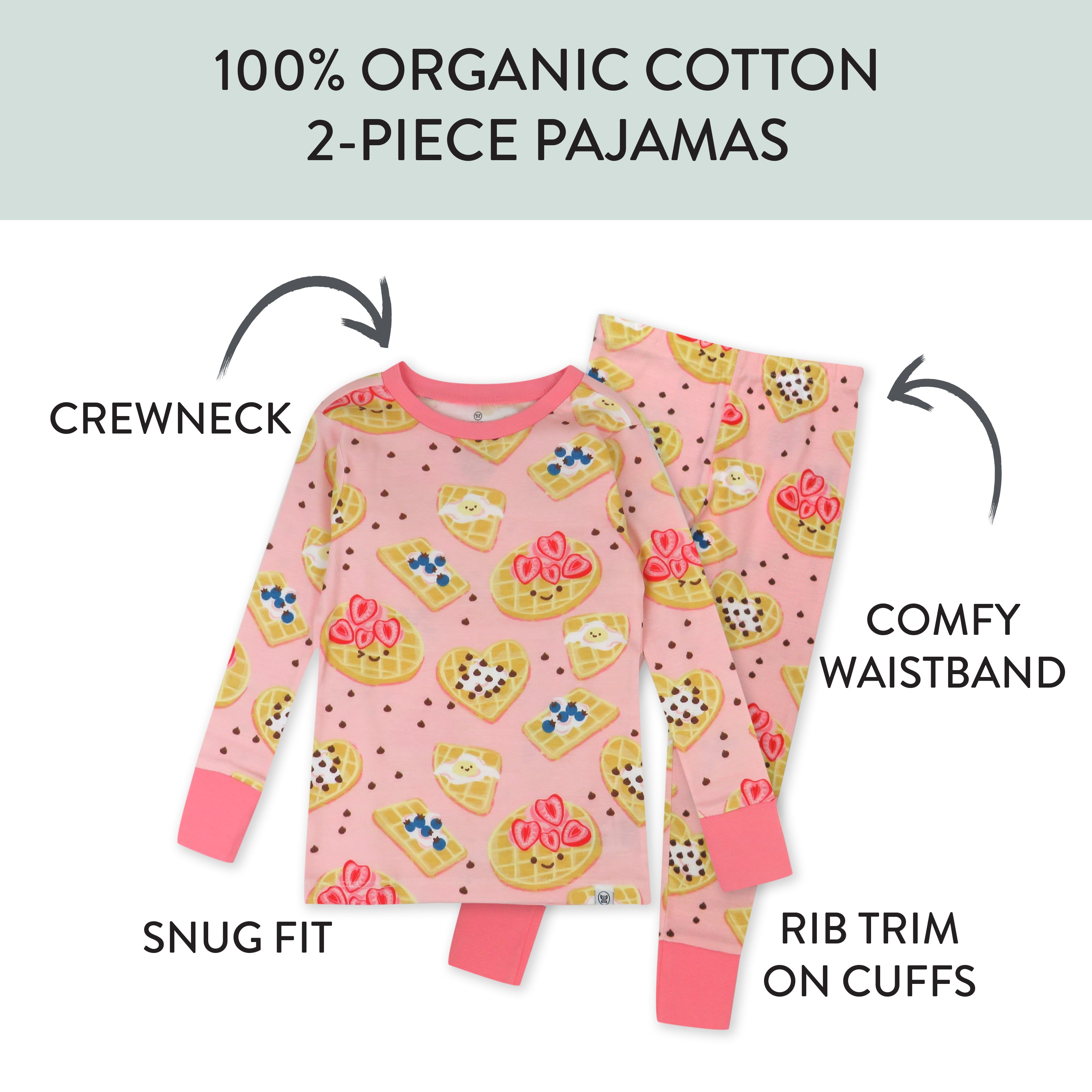 Organic Cotton Fun Foods Pajamas For Babies & Toddlers