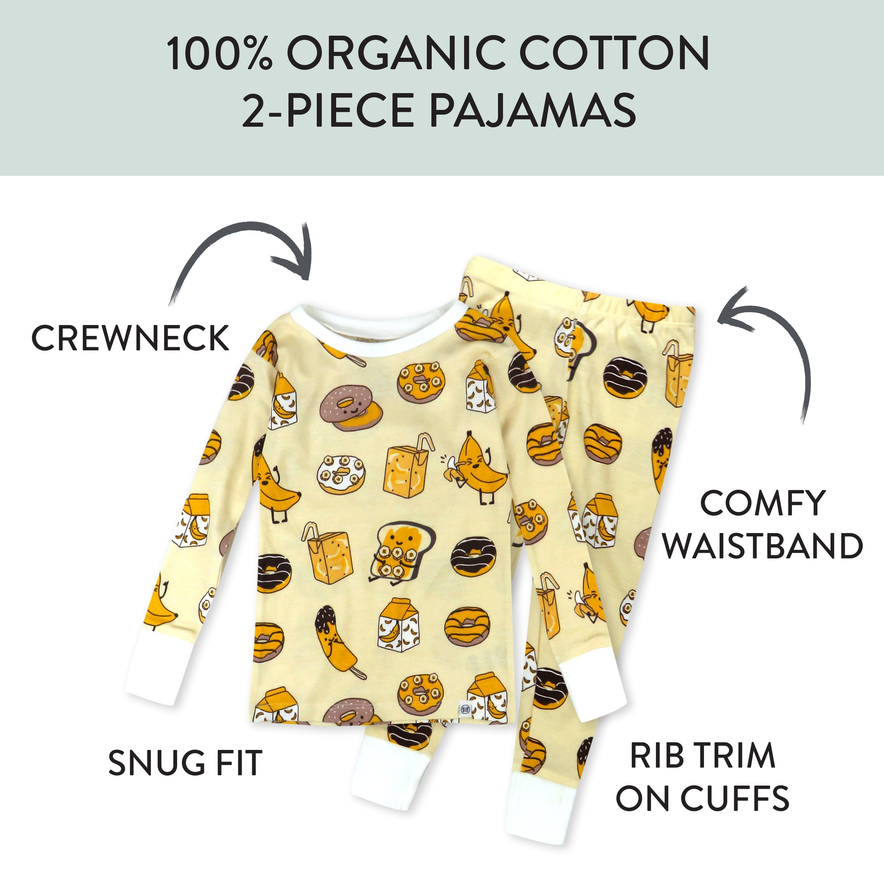 4-Piece Long Sleeve PJ Set