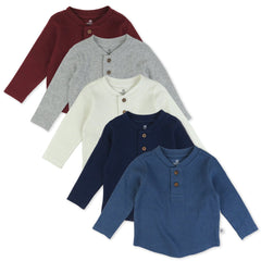 5-Pack Waffle Henley