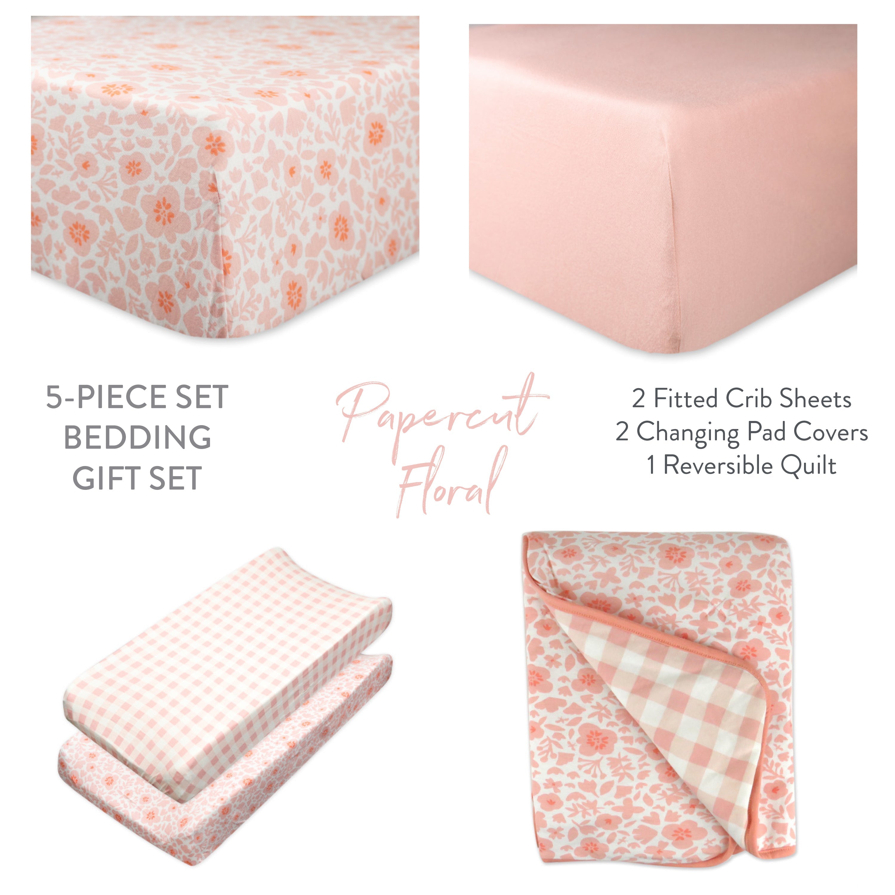 5-Piece NAP-TIME Organic Cotton Nursery Gift Set